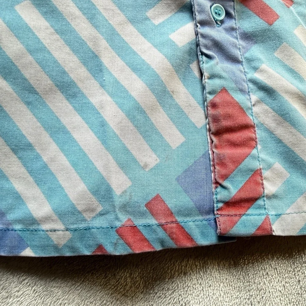 1990 Dune Road  Cotton Size S Boys Or Girls Geometric Vintage Button Up‎ Kids